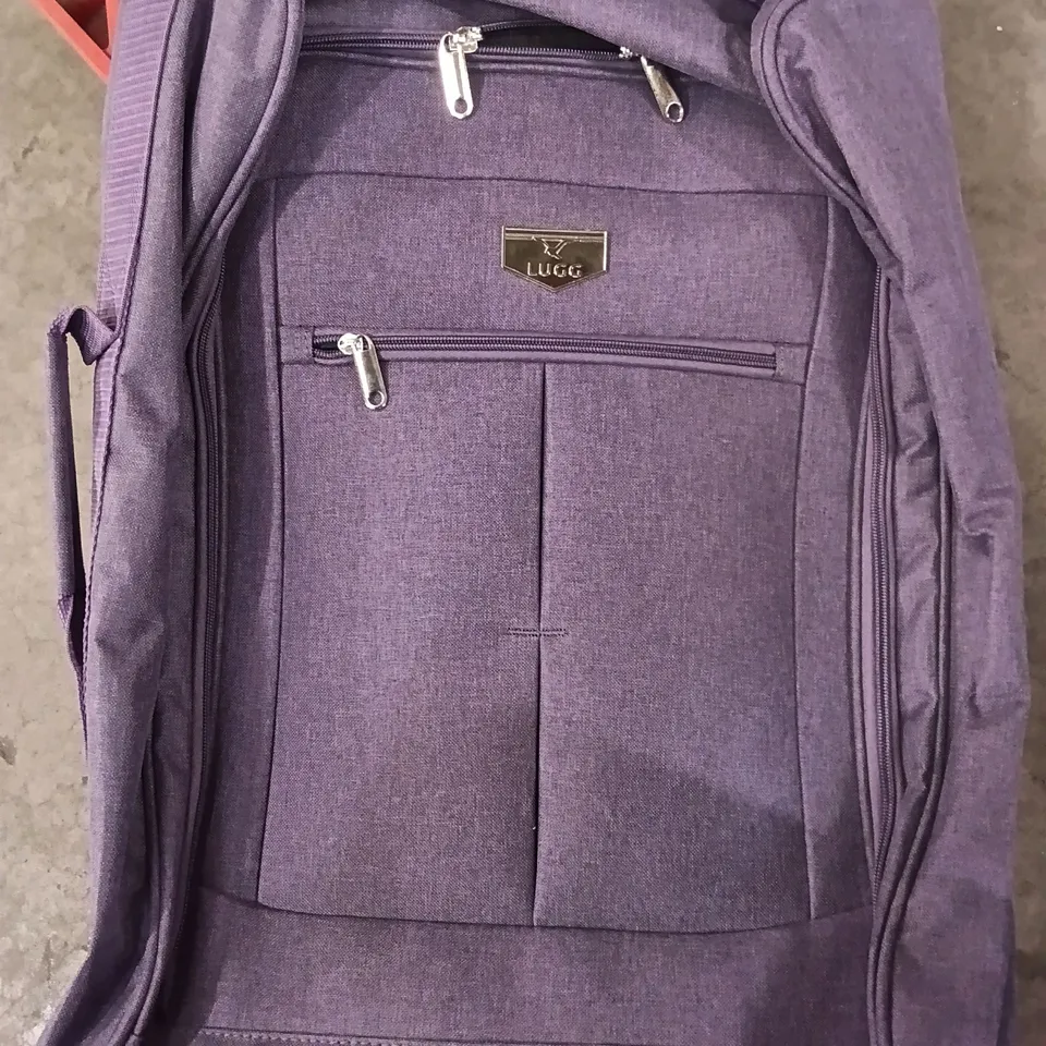 UNBOXED KEPLIN LUGG 20X40X55CM SMALL SIZE TRAVEL SUITCASE WITH WHEELS AND PURPLE COLOUR 