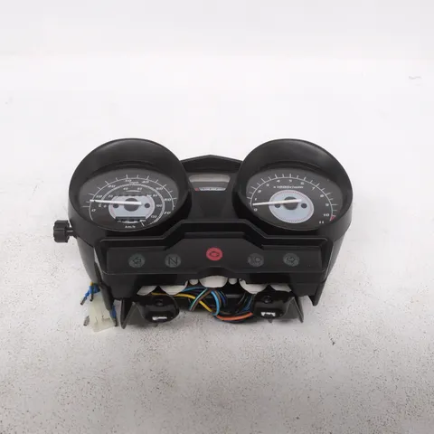 MOTORCYCLE INSTRUMENT CLUSTER - SPEEDOMETER & TACHOMETER, WIRING HARNESS VISIBLE UNBOXED
