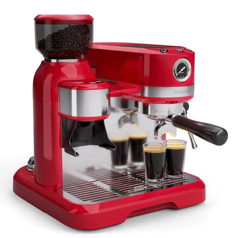 KLARSTEIN BELLA CAFΓ 1550W 20BAR ESPRESSO MACHINE RED