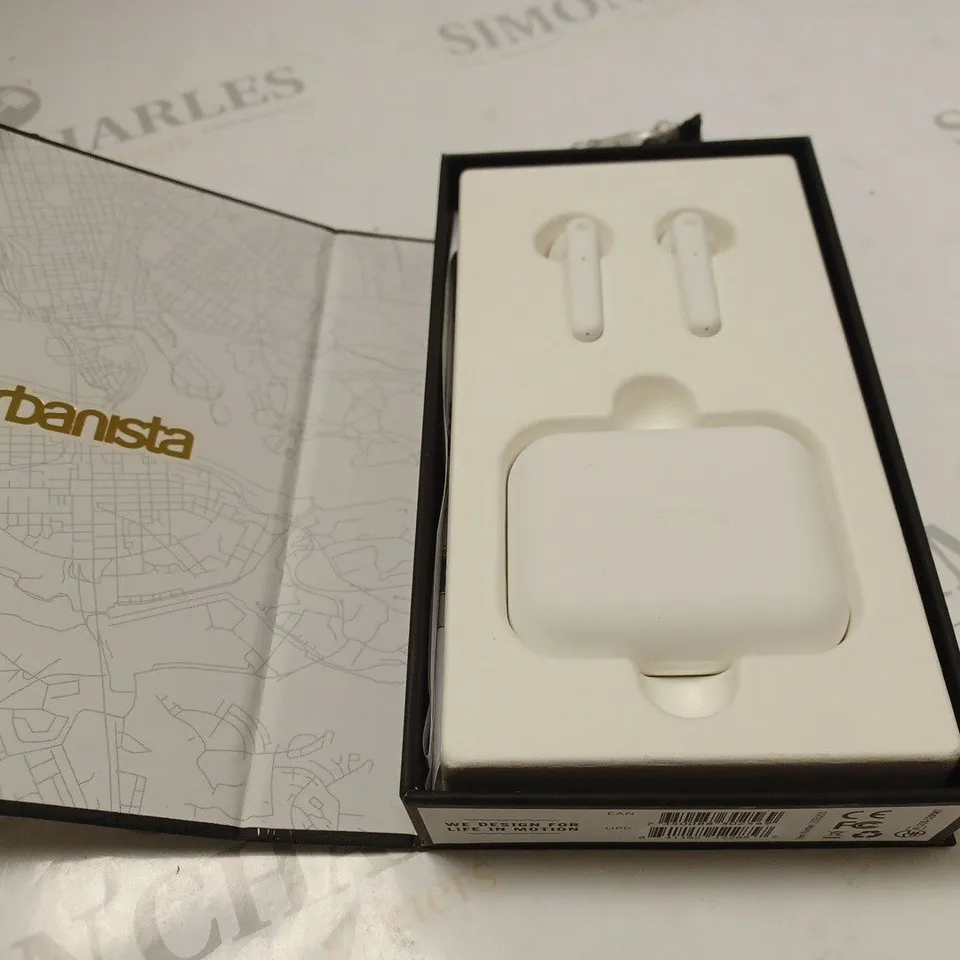 BOXED STOCKHOLM TRUE WIRELESS URBANISTA EARBUDS - WHITE