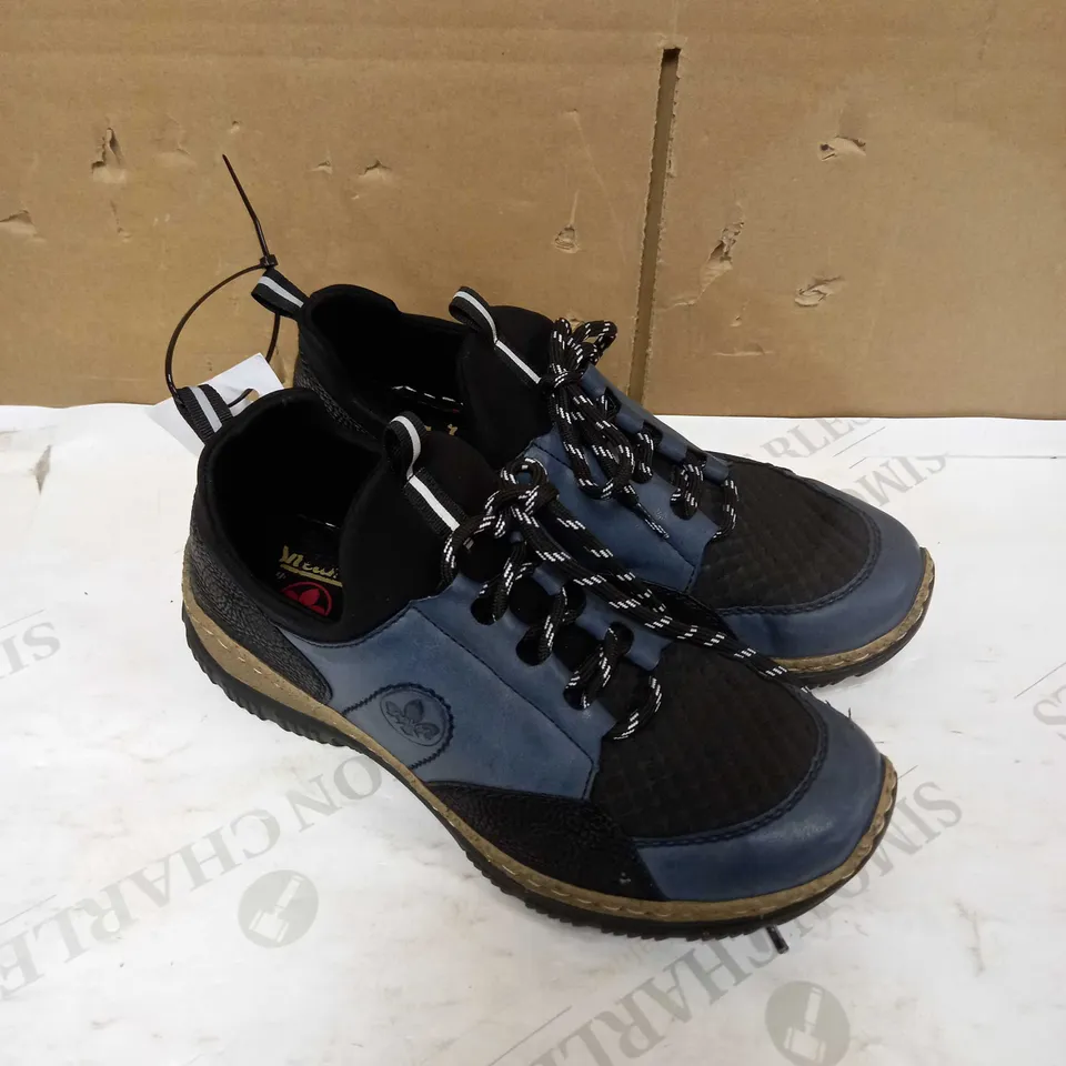 RIEKER LACE UP BLUE HIKING BOOTS - SIZE UNSPECIFIED