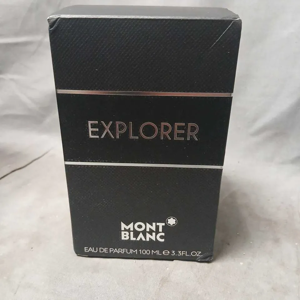 BOXED AND SEALED MONT BLANC EXPLORER EAU DE PARFUM 100ML