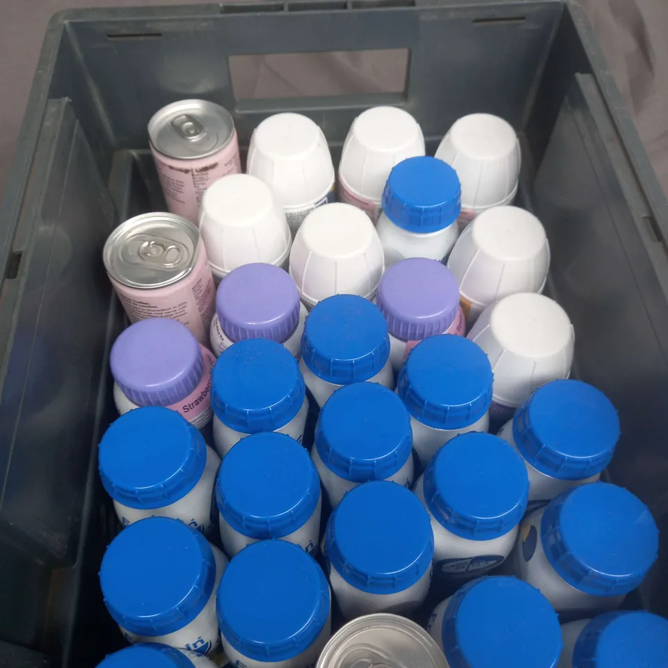 APPROXIMATELY 24 ASSORTED FOOD AND DRINK ITEMS TO INCLUDE SIMILAC, ENSURE PLUS JUICE, ICED COFFEE AND FRESUBIN - COLLECTION ONLY 