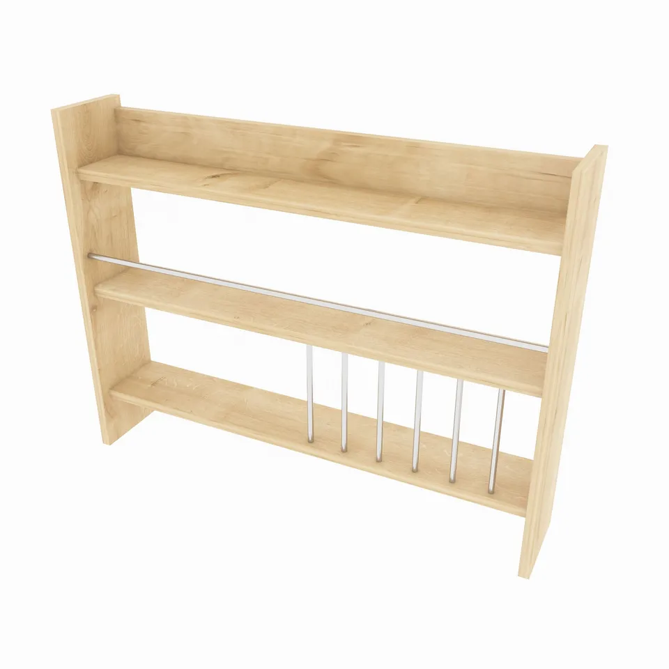 BOXED KOLN KITCHEN SHELF IN OAK