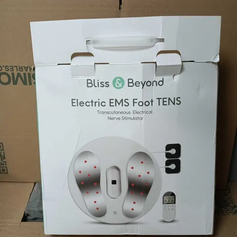 BLISS AND BEYOND ELECTRIC EMS FOOT TENS NERVE STIMULATOR BOXED