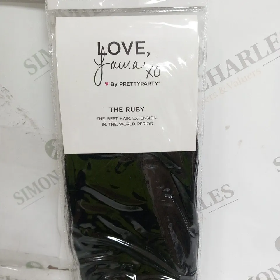 LOVE LAURA BY PRETTY PARTY THE RUBY BLACK BROWN HAIR EXTENSION