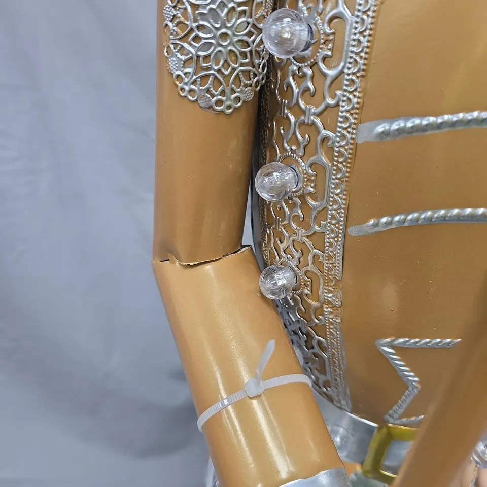 GOLD/SILVER GIANT NUTCRACKER ORNAMENT