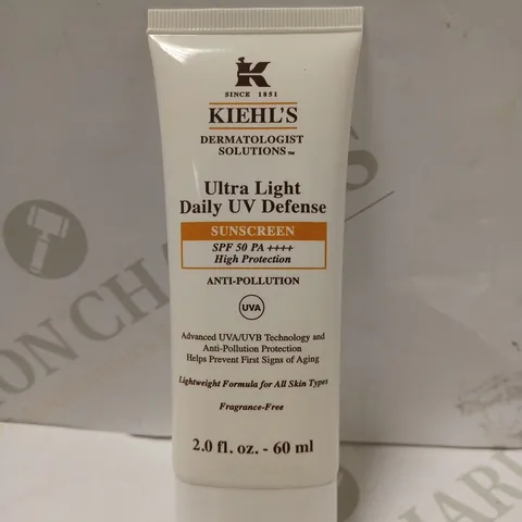 KIEHL'S ULTRA LIGHT DAILY UV DEFENSE SPF 50 WITH POLLUTION SUN CREAM 60 ML