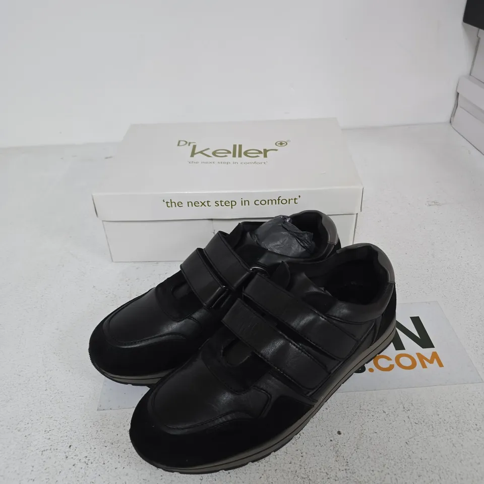 DR KELLER MEN'S SHOES – BRENDAN B4229 – SIZE UK 12 – BLACK