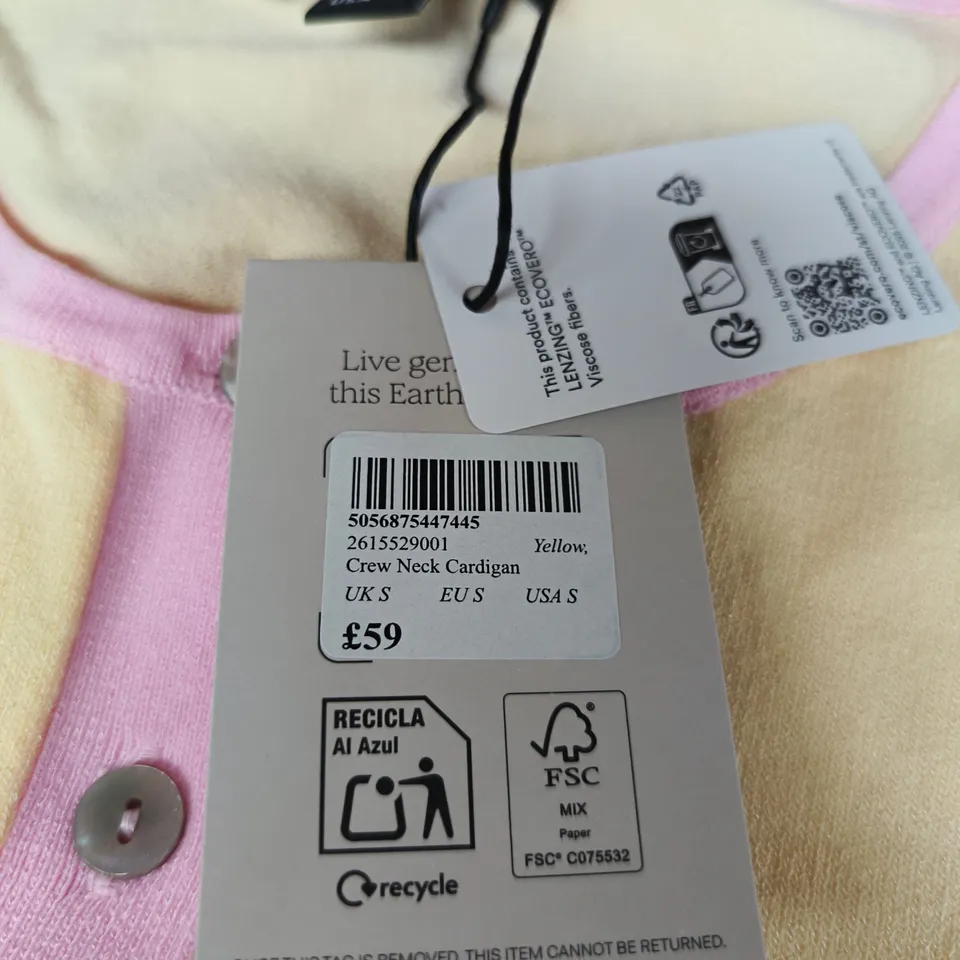 NOBODY'S CHILD CREW NECK CARDIGAN – UK S