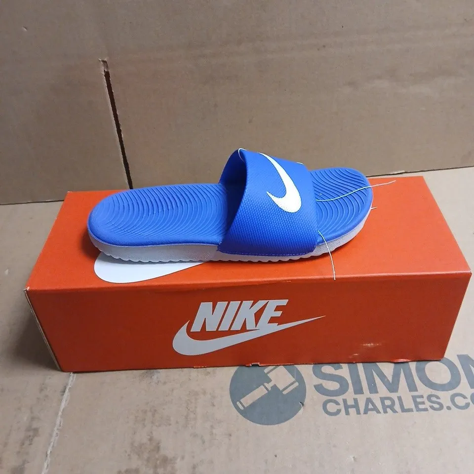NIKE BLUE KAWA SLIDES KIDS SIZE 13.5 BOXED