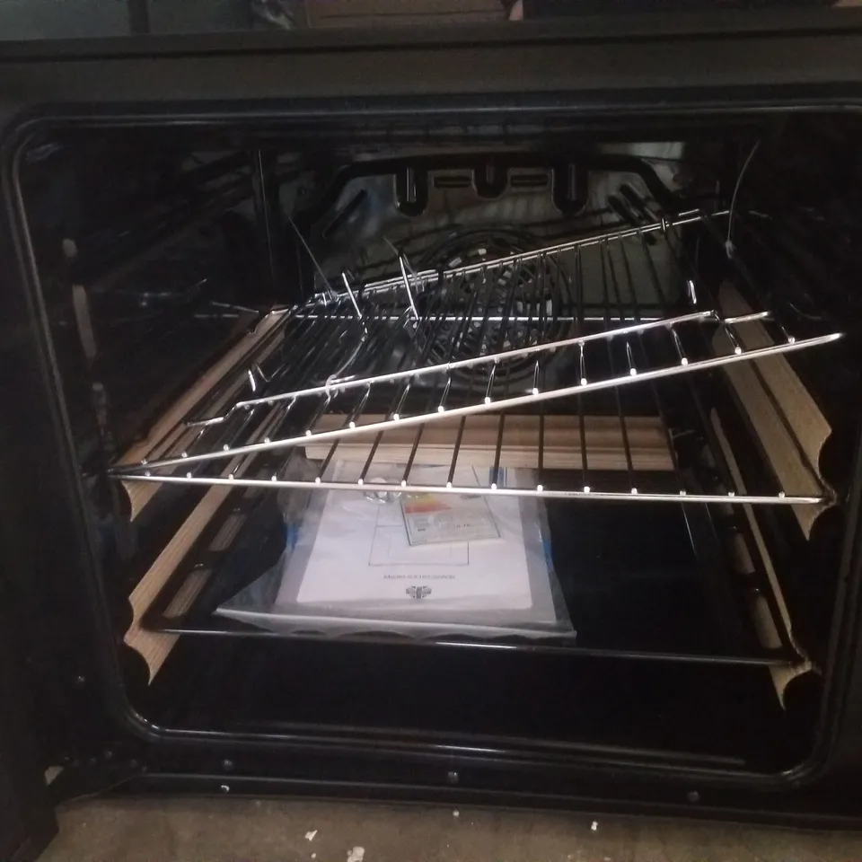 SWAN SX16720B 60CM ELECTRIC TWIN OVEN CERAMIC HOB COOKER - BLACK