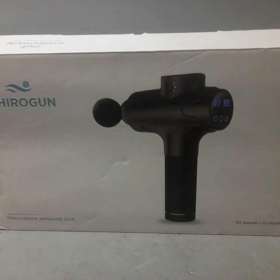 BOXED CHIROGUN PERCUSSION MASSAGE GUN