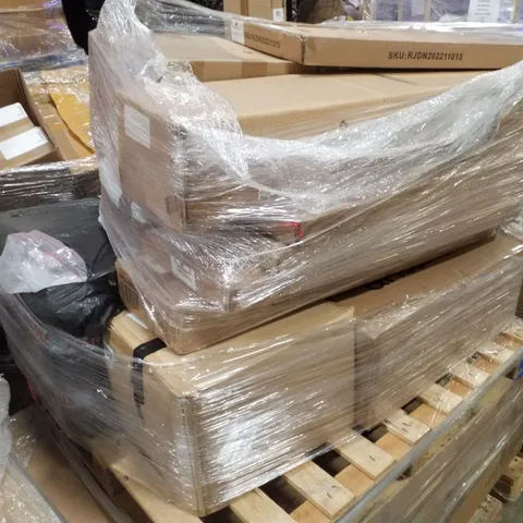 PALLET CONTAINING ASSORTED PRODUCTS INCLUDING FOLDING SHELF & DINING TABLE AND CHAIR SET