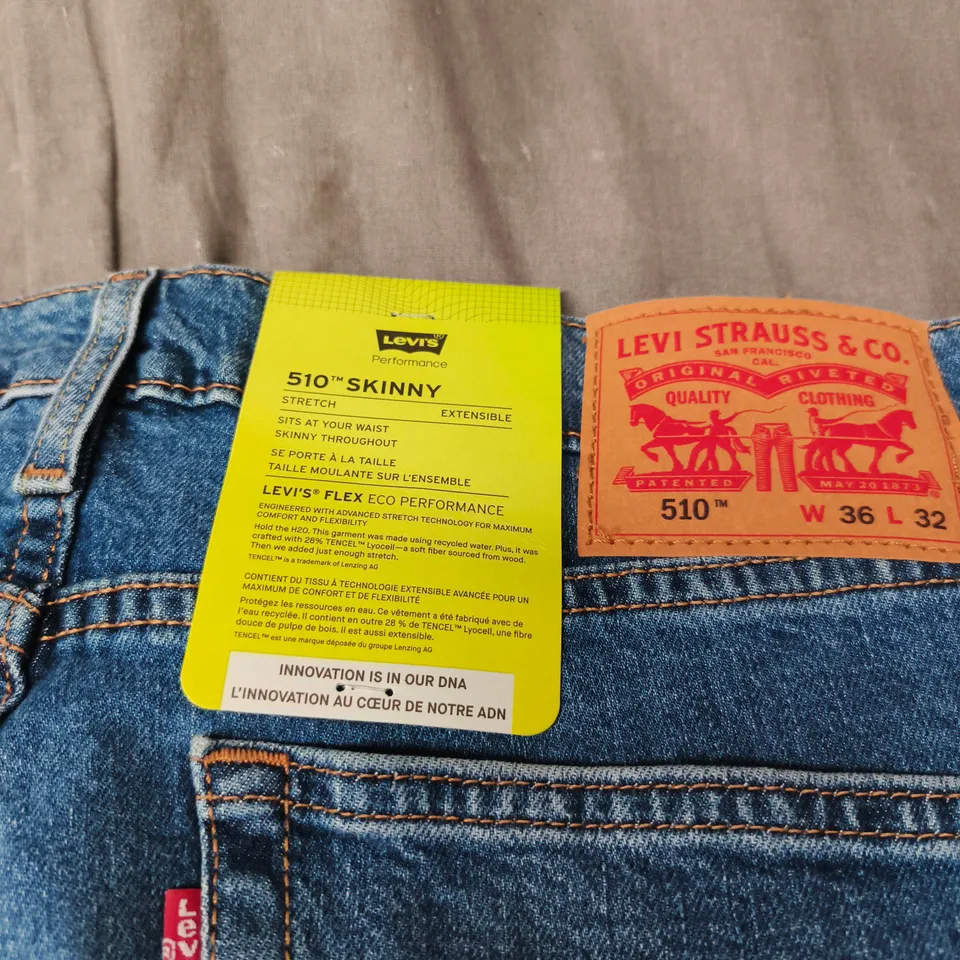 LEVI'S 510 SKINNY TAGGED W36 L32