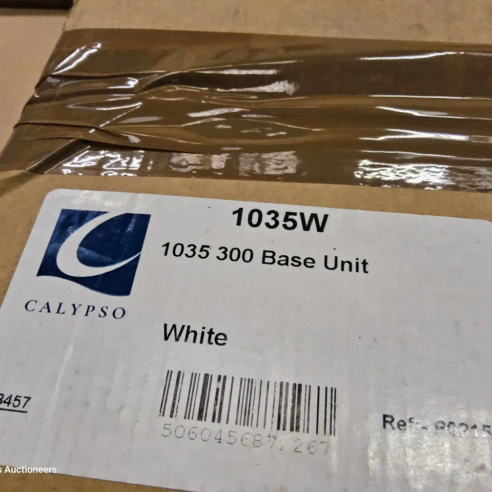 PALLET TO CONTAIN APPROXIMATELY 9 BOXED 1 DRAWER BASIN UNITS 600 × 661 × 303mm & 1 BOXED BASE CARCASS 300 × 285 × 561mm WHITE