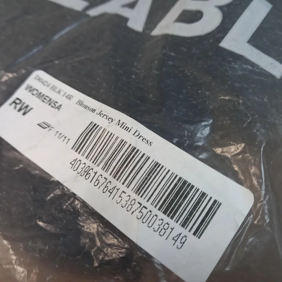 PACKAGED BODEN BLOUSEN JERSEY MINI DRESS - SIZE 14R