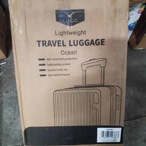 BOXED LUGG LIGHTWEIGHT TRAVEL SUITCASE - OCEAN