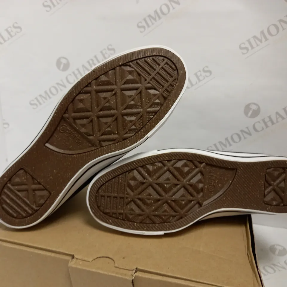 CONVERSE LIFE'S TOO SHORT TO WASTE CANVAS TRAINERS UK SIZE 6