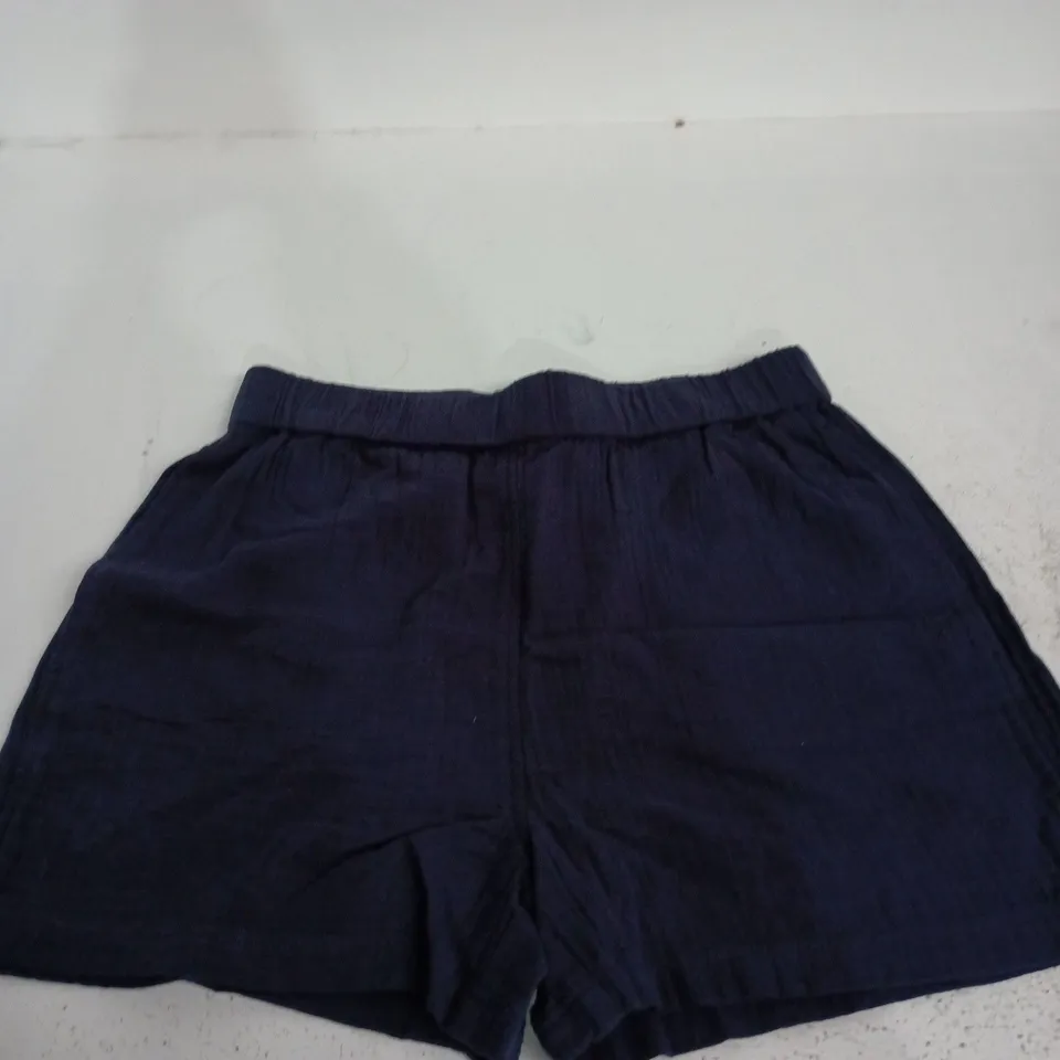 BODEN NAVY DRAWSTRING SHORTS, UK 10 (US 6) – MADE IN VIETNAM