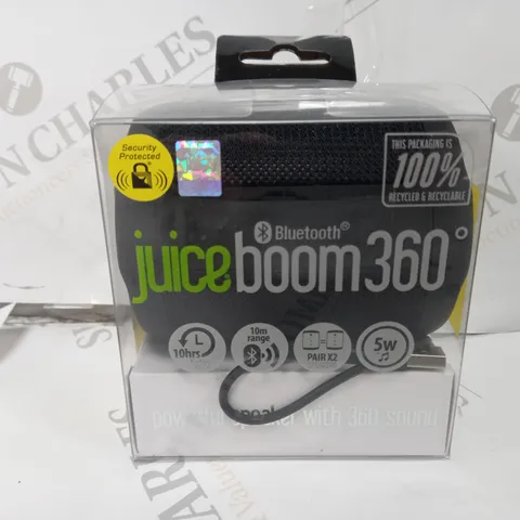 BOXED JUICE BOOM 360 PORTABLE BLUETOOTH SPEAKER