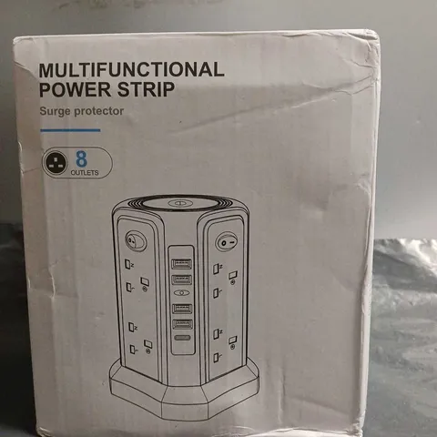 BOXED MULTIFUNCTIONAL POWER STRIP 8 OUTLETS 