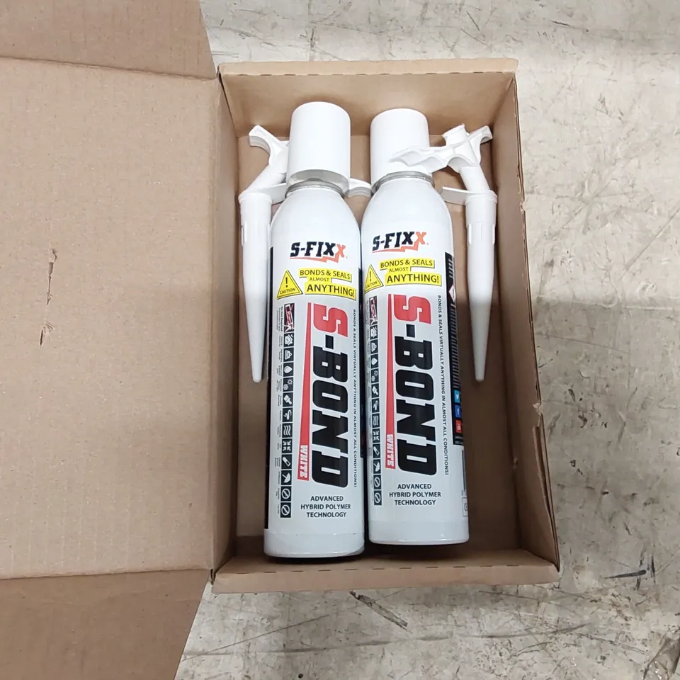 BOXED SFIXX S-BOND NO GUN 3-IN-1 SEALANT ADHESIVE AND FILLER (1 BOX)