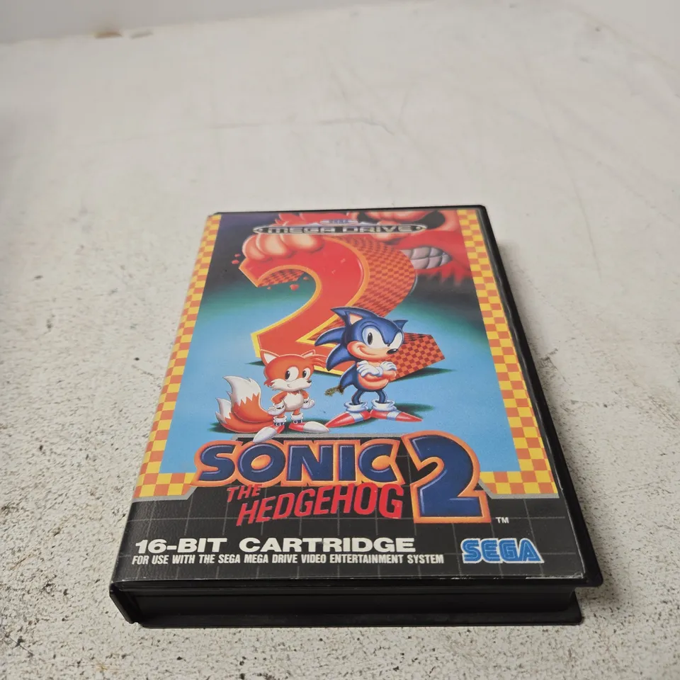 SONIC THE HEDGEHOG 2 – SEGA MEGA DRIVE 16-BIT CARTRIDGE WITH MANUAL