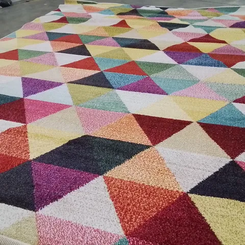 QUALITY DESIGNER CARNIVAL MULTICOLOURED 330X240CM AREA RUG