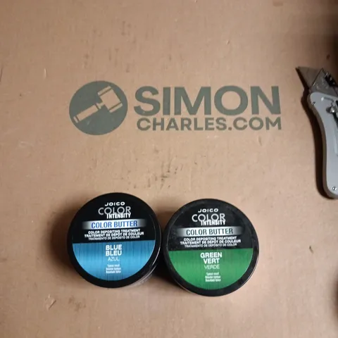 BOX OF APPROXIMATELY 35 ASSORTED JOICO PRODUCTS TO INCLUDE: COLOR BUTTER AND ROOT CONCEALER