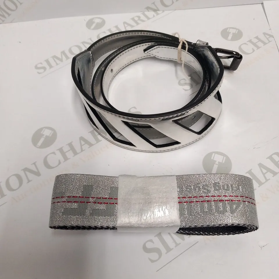 OFF-WHITE SILVER MIRROR CAMERA BAG 
