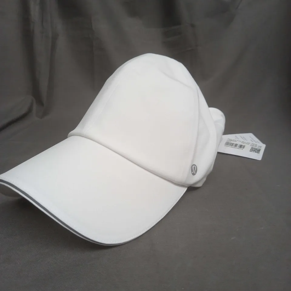 LULULEMON WHITE FAST AND FREE RUNNING CAP 