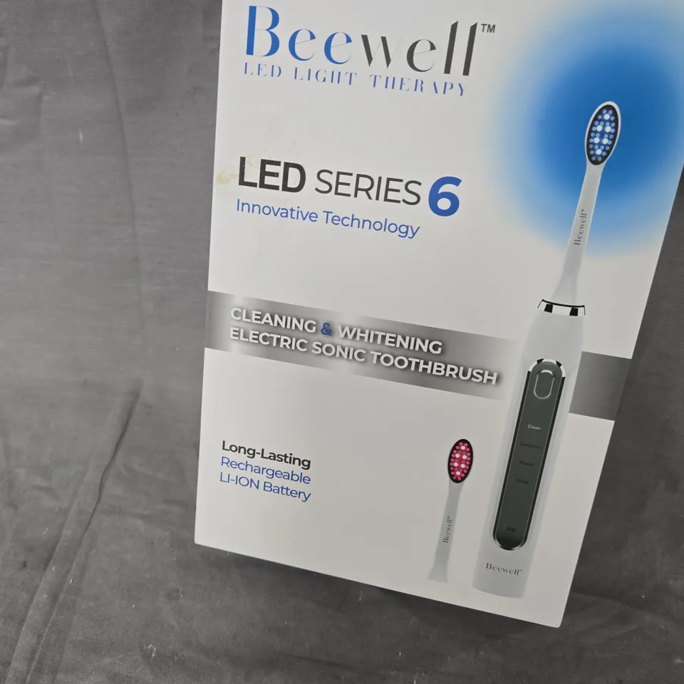 BEEWELL LED LIGHT THERAPY ELECTRIC SONIC TOOTHBRUSH – LED SERIES 6 (BOXED)