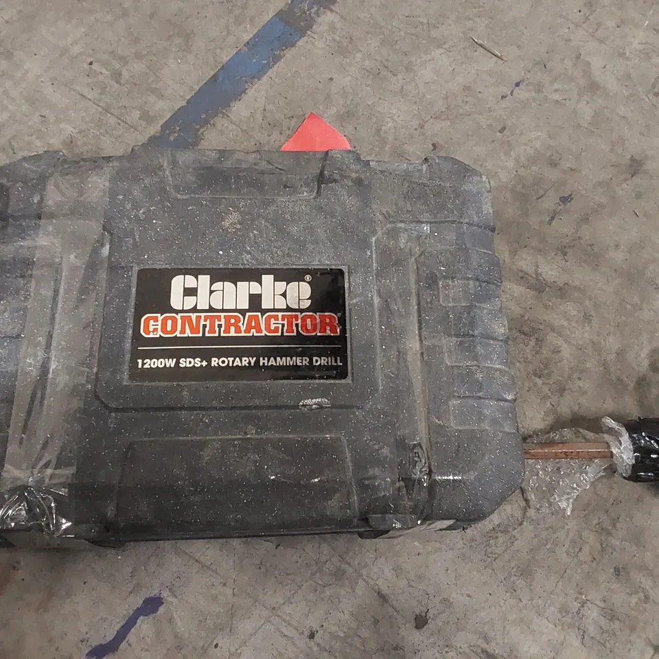 CLARKE CONTRACTOR 1200W SDS+ ROTARY HAMMER DRILL WITH CASE