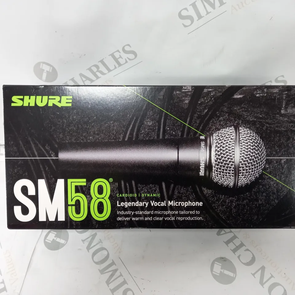 BOXED SHURE SM58 VOCAL MICROPHONE