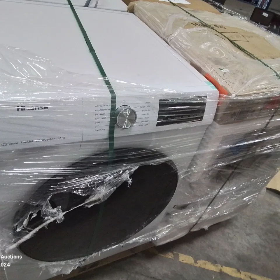 PALLET OF APPROXIMATELY 4 UNPROCESSED RAW RETURN WHITE GOODS TO INCLUDE;