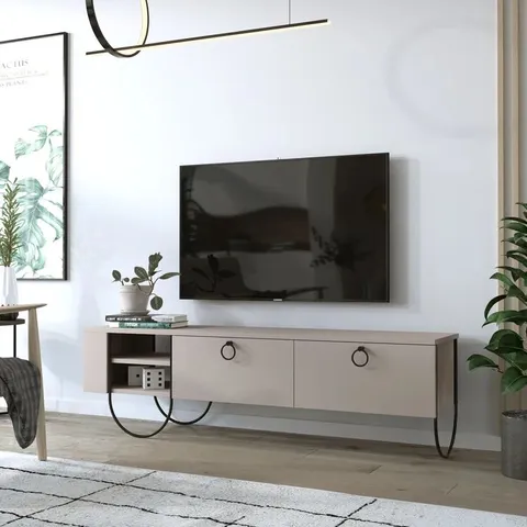 BOXED ADDITI TV STAND FOR TV'S UP TO 60" (1 BOX)