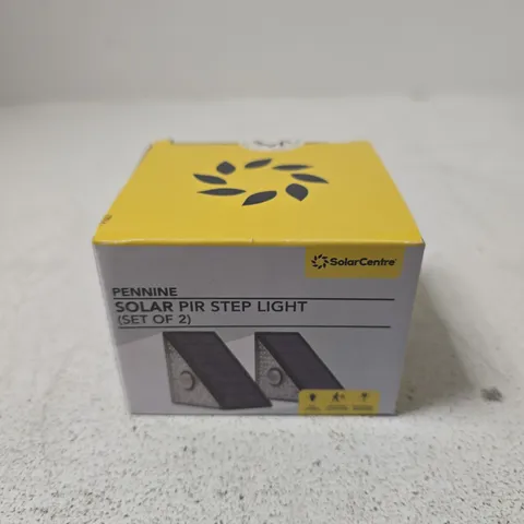 PENNINE SOLAR PIR STEP LIGHT SET OF 2