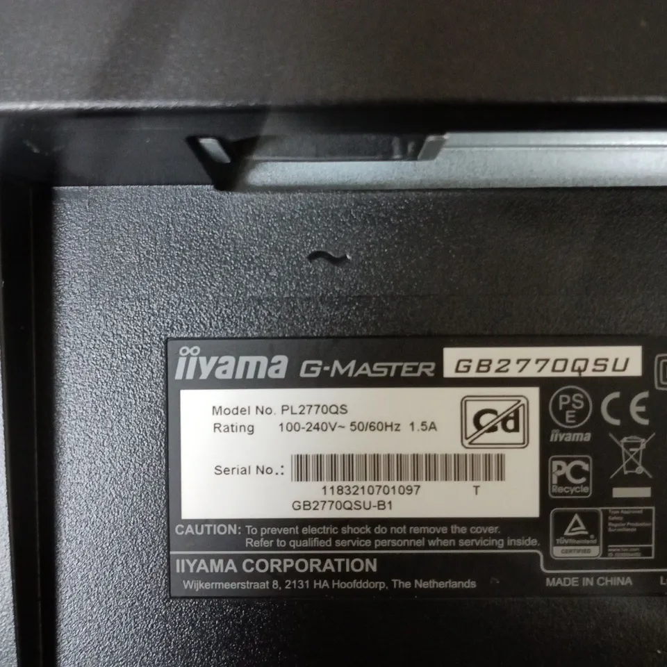 IIYAMA G-MASTER GB2770QS 27-INCH GAMING MONITOR – BOXED
