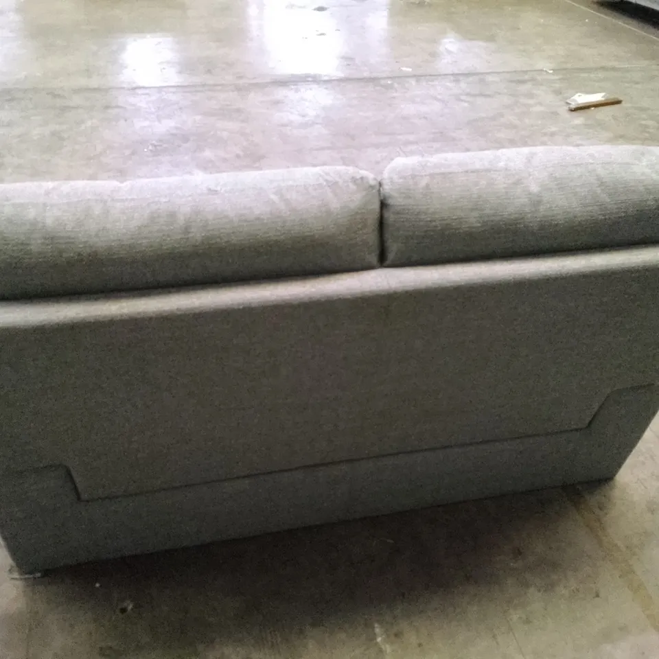QUALITY DESIGNER 2 SEATER SOFA - GREY FABRIC