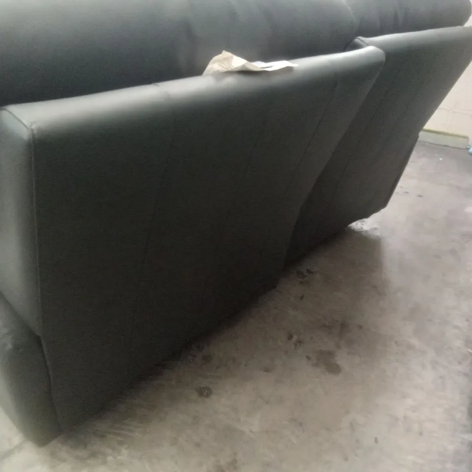 DESIGNER G PLAN MADE STRATFORD 2 SEATER MANUAL RECLINER DBL SOFA - CAMBRIDGE PETROL BLUE LEATHER 
