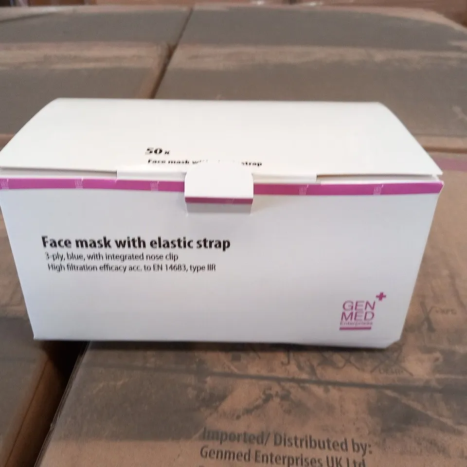 PALLET OF APPROXIMATELY 36000 FACE MASKS WITH ELASTIC STRAP