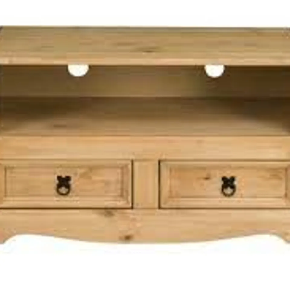 CORONA PINE 2-DRAWER 1-SHELF FLAT SCREEN TV UNIT