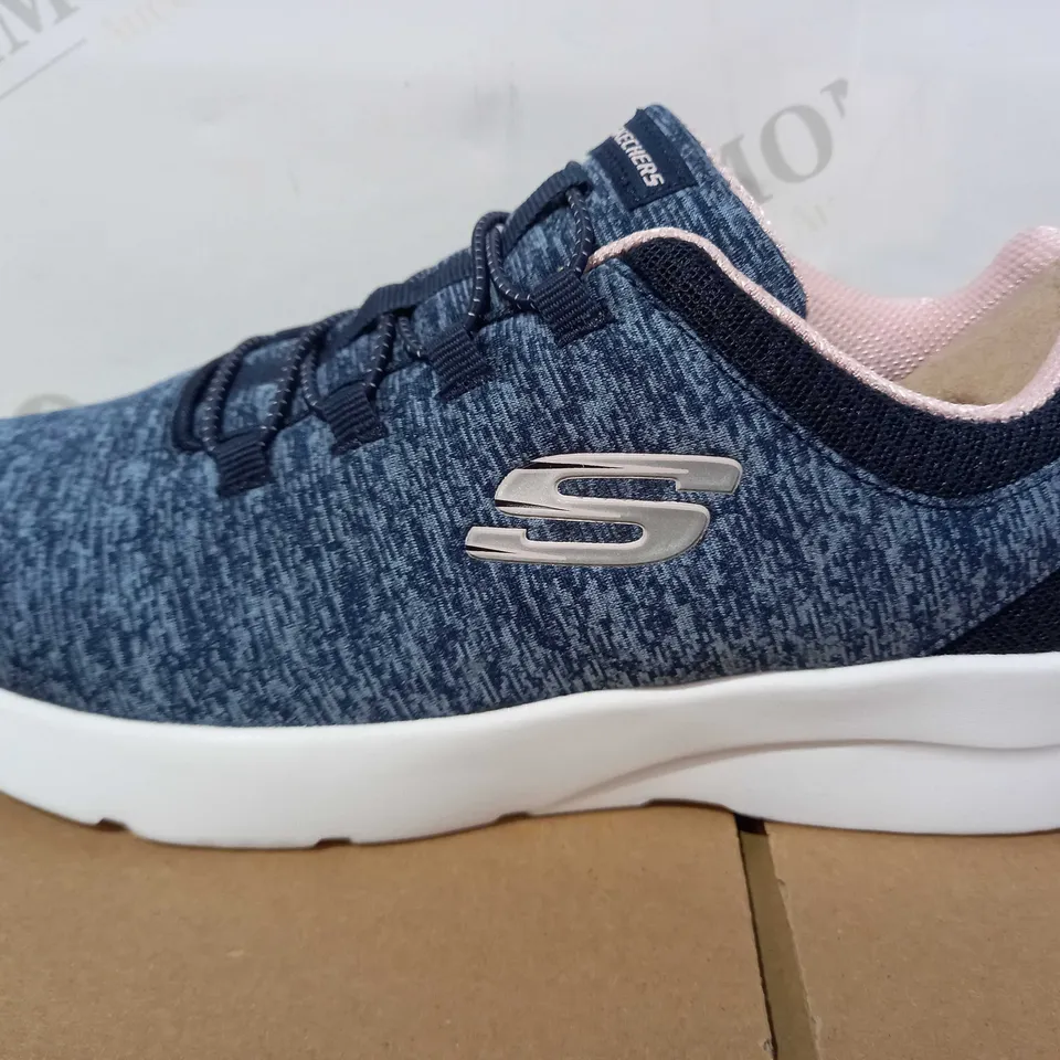 PAIR SKECHERS, MID GREY SLIP ON TRAINERS, UK SIZE 5