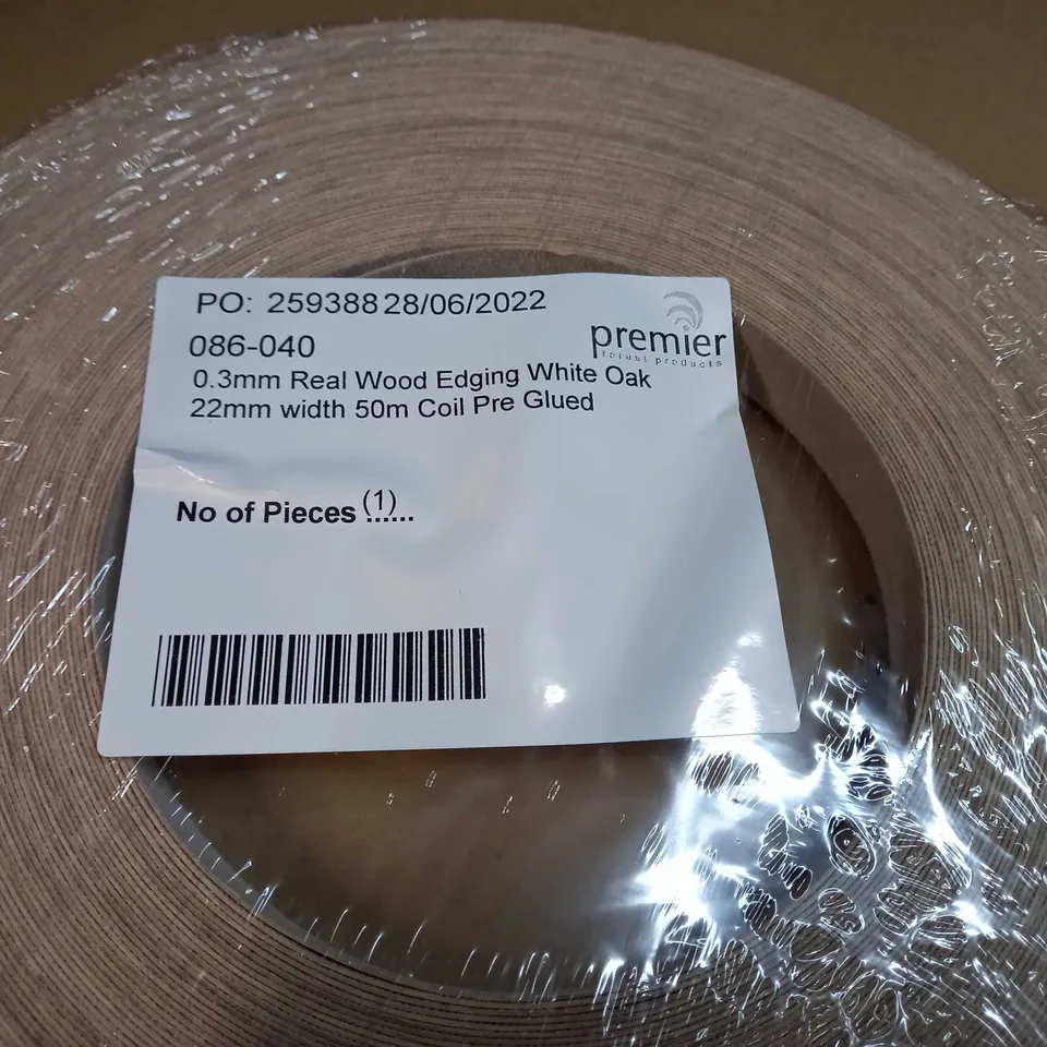 PACKAGED PREMIER REAL WOOD EDGING WHITE OAK