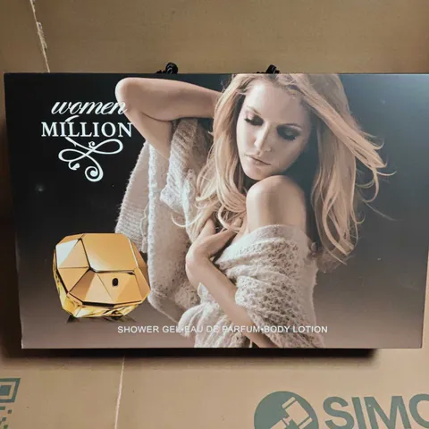 WOMEN MILLION 5-PIECE BEAUTY SET TO INCLUDE EUU DE PARFUM AND BODY LOTION