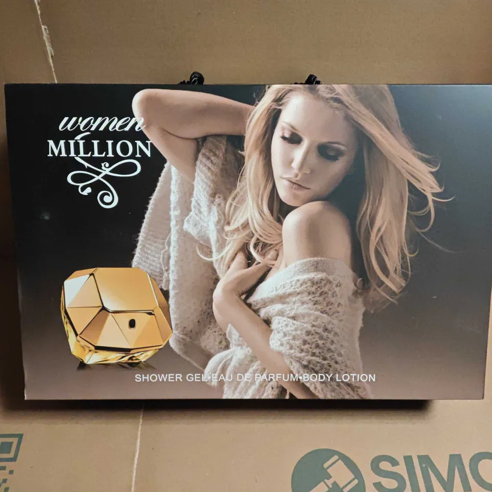 WOMEN MILLION 5-PIECE BEAUTY SET TO INCLUDE EUU DE PARFUM AND BODY LOTION