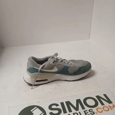 NIKE AIRMAX MEN'S RUNNING SHOES – GREY/TEAL MESH - UK 10