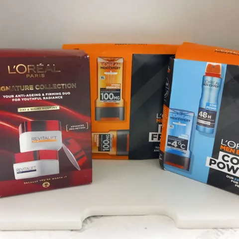 SEVEN ASSORTED L'OREAL PRODUCTS TO INCLUDE; SIGNATURE COLLECTION, FEEL FRESH AND COOL POWER