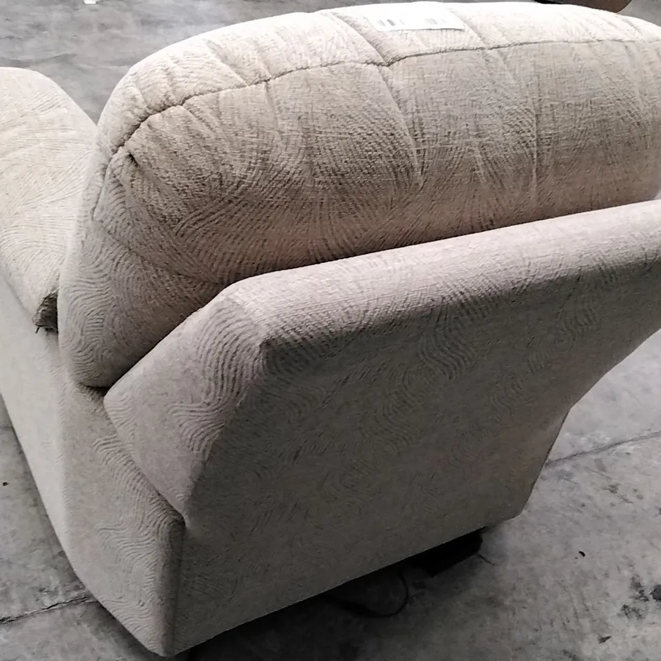 QUALITY BRITISH DESIGNER G PLAN MANUFACTURED CHLOE C SMALL CHAIR - CORAL BISCUIT FABRIC